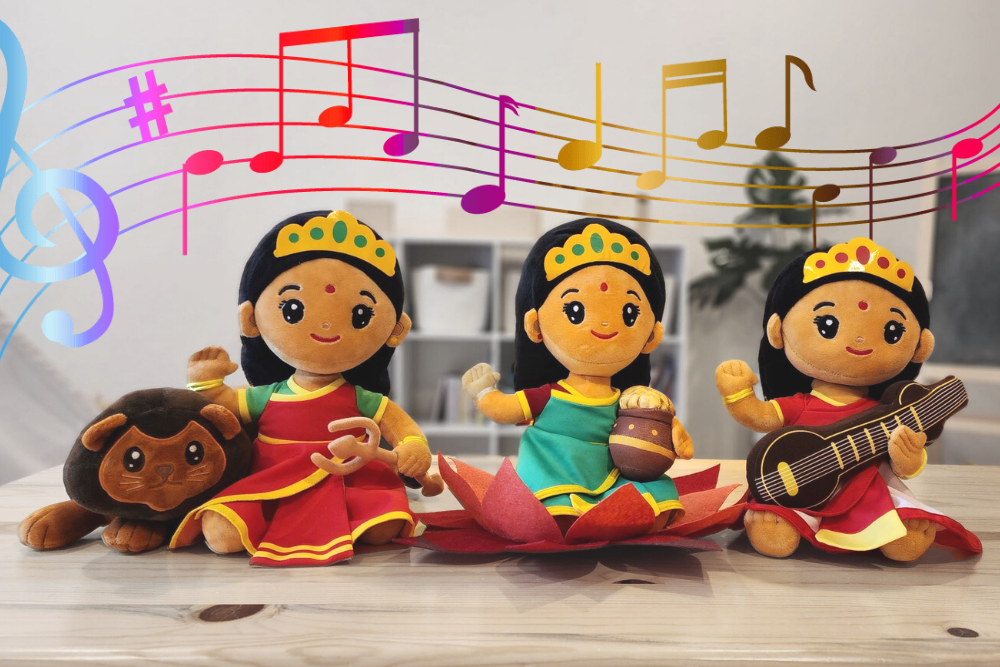 Medium Devi Bundle (11") Mantra Singing Plush Toys
