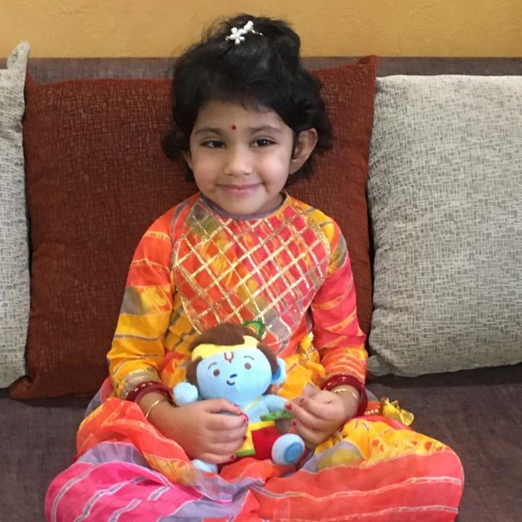 Baby Krishna (Mini 7") Mantra Singing Plush Toy