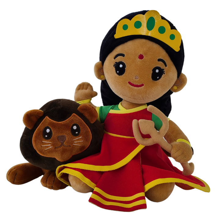 Durga Devi (Medium 11") Mantra Singing Plush Toy
