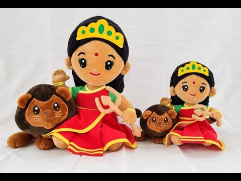 Durga Devi (Medium 11") Mantra Singing Plush Toy