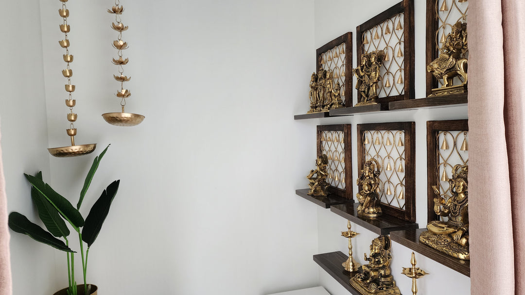 How We Transformed a Walk-in Closet into a Mandir