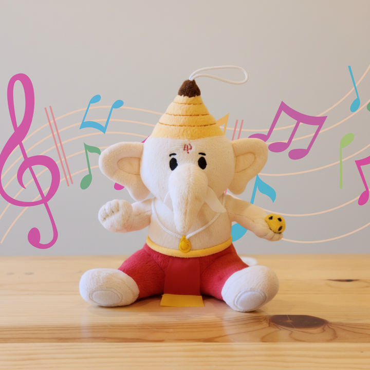 Baby Ganesh (Mini 7") Mantra Singing Plush Toy