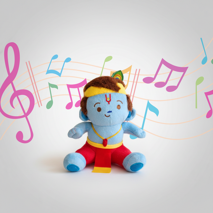 Baby Krishna (Mini 7") Mantra Singing Plush Toy