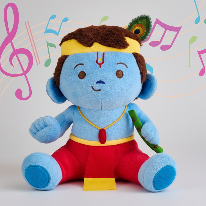 Baby Krishna (Medium 11") Mantra Singing Plush Toy