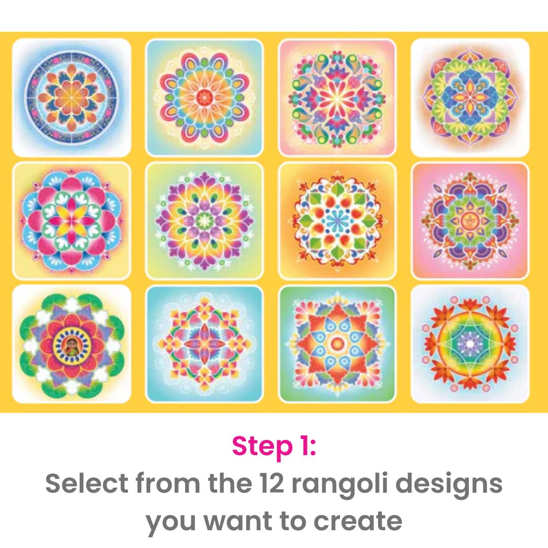 Rangoli With Stickers: Diwali Activity Book