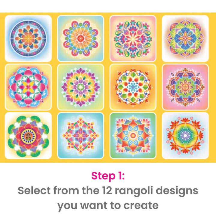 Rangoli With Stickers: Diwali Activity Book