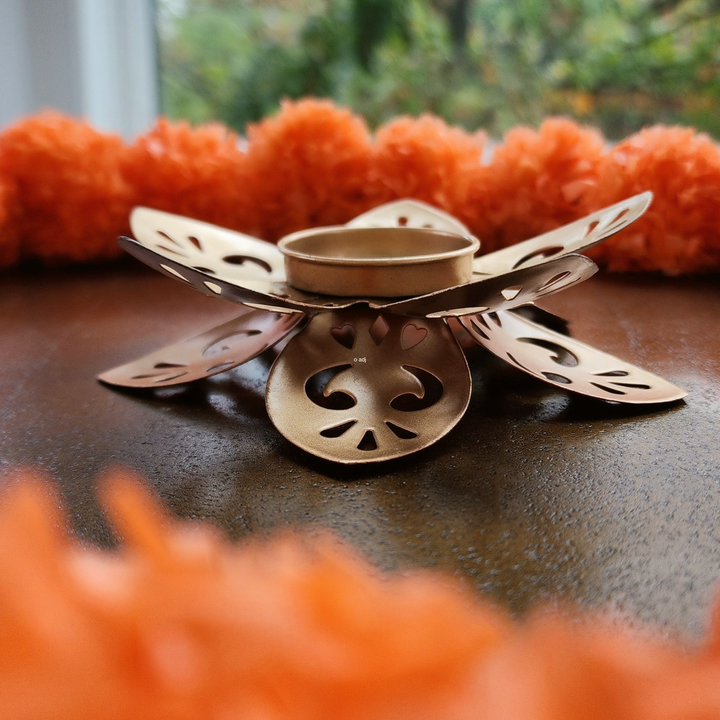 Lotus Brass Diya for Diwali