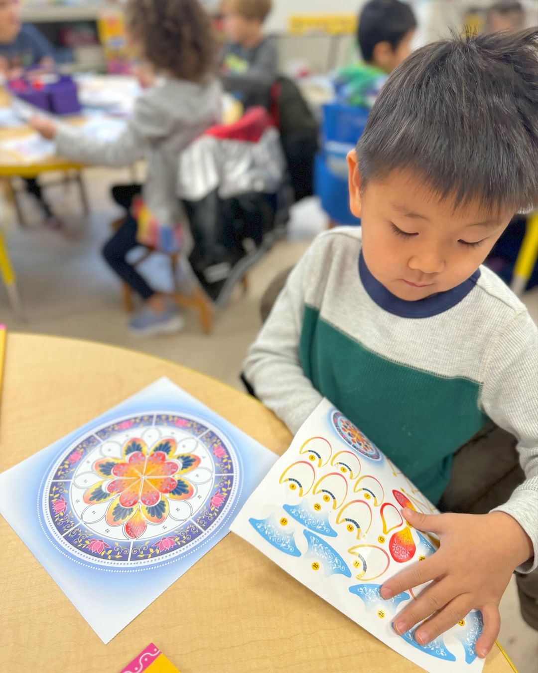 Rangoli With Stickers: Diwali Activity Book