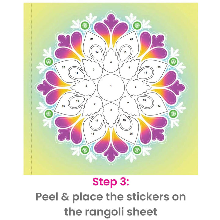 Rangoli With Stickers: Diwali Activity Book