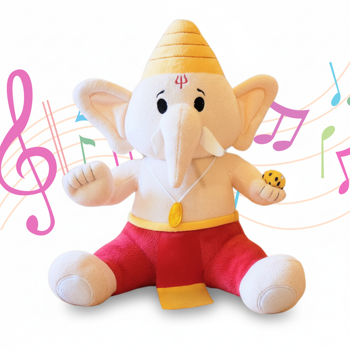 Baby Ganesh (Medium 11") Mantra Singing Plush Toy