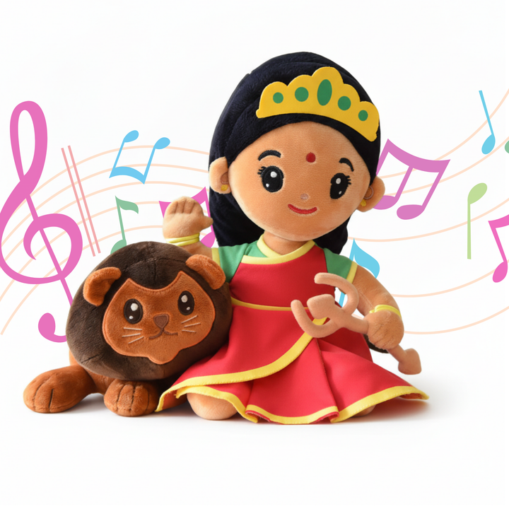 Durga Devi (Medium 11") Mantra Singing Plush Toy