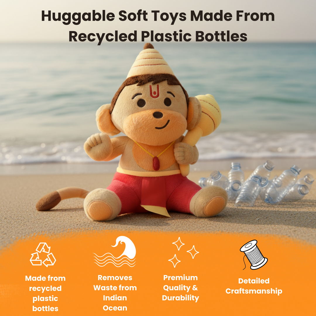 Baby Hanuman (Medium 11") Mantra Singing Plush Toy