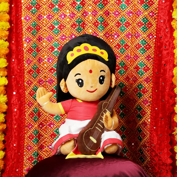 Saraswati Devi (Mega 22") Plush Toy