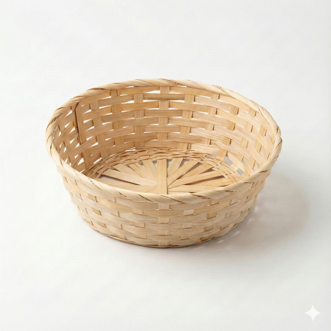 Natural Bamboo Gift Basket