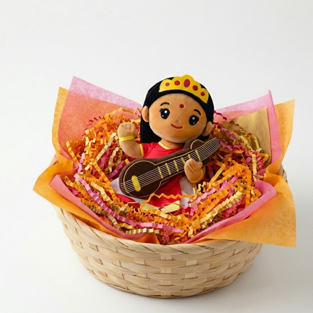 Natural Bamboo Gift Basket