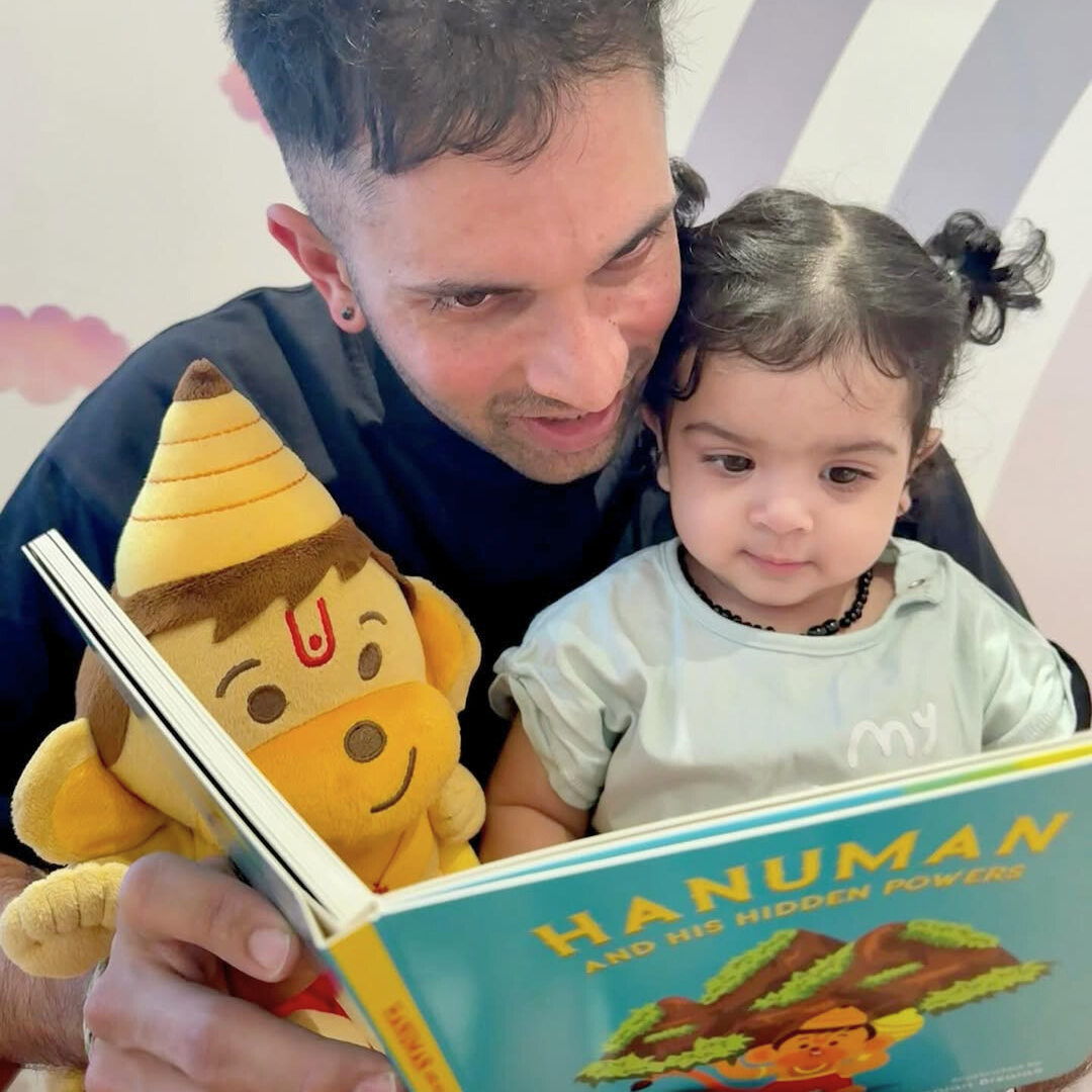 Baby Hanuman Collection - Mantra Singing Plush Toys with Book