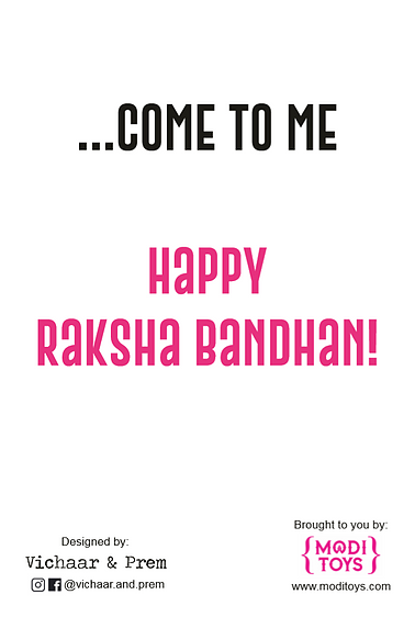 Rakhi + Raksha Bandhan Card: Survival 101 | Modi Toys